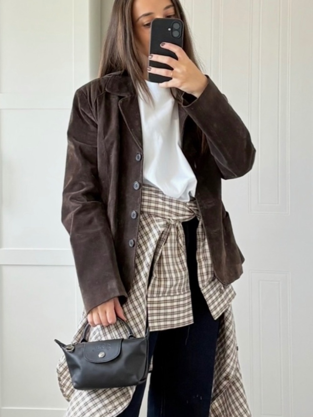 Longchamp black mini Le Pliage